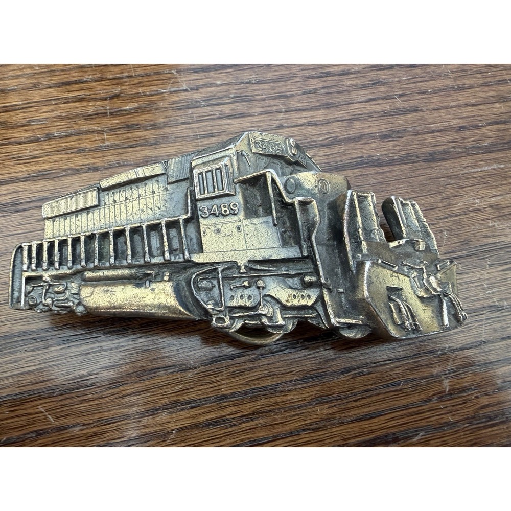Vintage Burlington Northern Train Belt Buckle BN 3489 USA